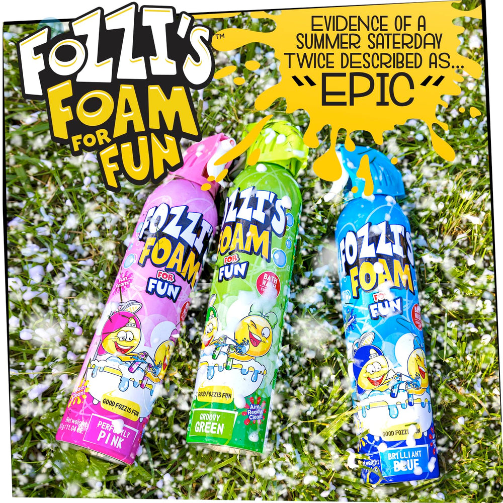 FOZZI'S colorful foam in action during toddler water play