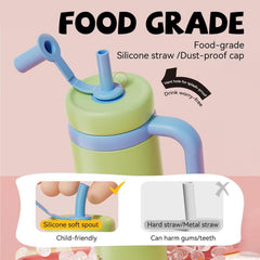 FragrantGarden two silicone straws provide soft, safe sipping