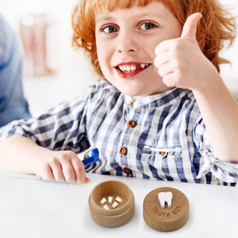 Free-Space Tooth Fairy Box stores baby teeth securely.