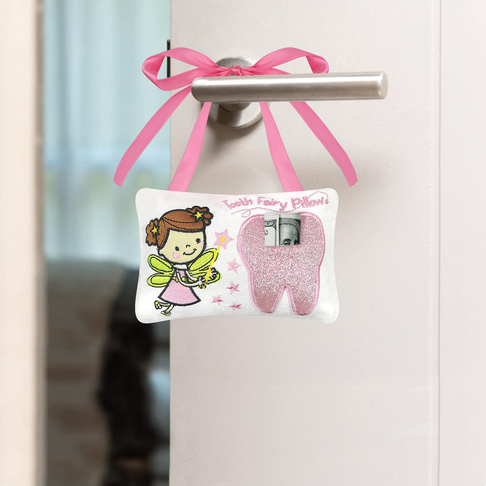 free-space Tooth Fairy Pillow makes a charming birthday gift idea.