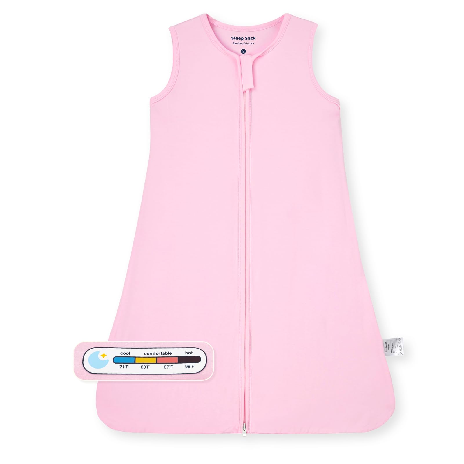 Freelooper bamboo viscose sleep sack with ultra-soft fabric for gentle baby skin