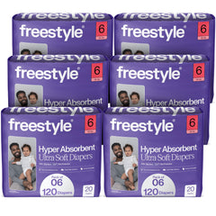 Freestyle BambooTek diapers demonstrate overnight absorbency to keep baby dry.