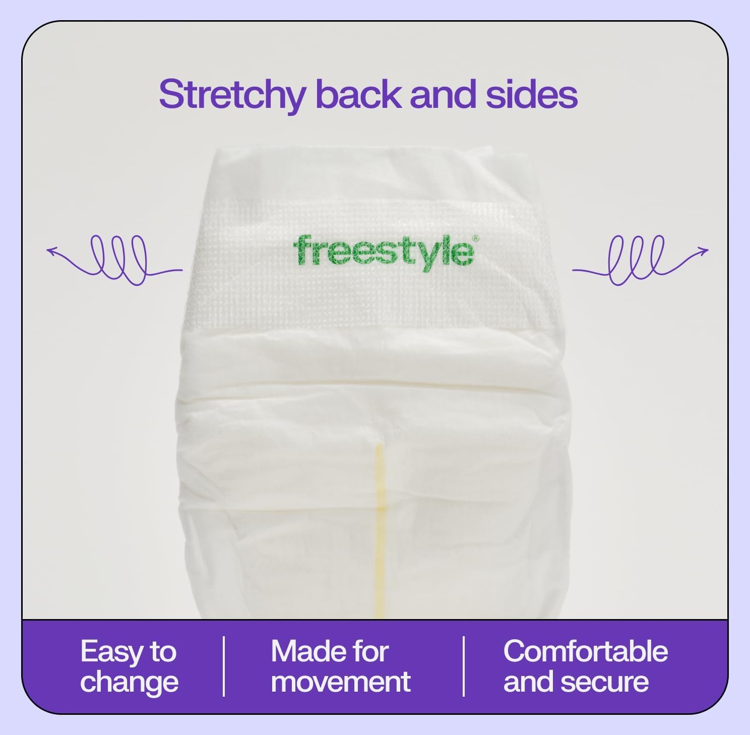 Freestyle BambooTek Diapers Size 4 closeup-wrap plush texture.