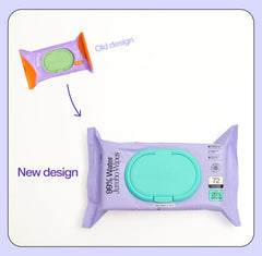Freestyle Soft Jumbo Baby Wipes unscented close-up for sensitive skin care