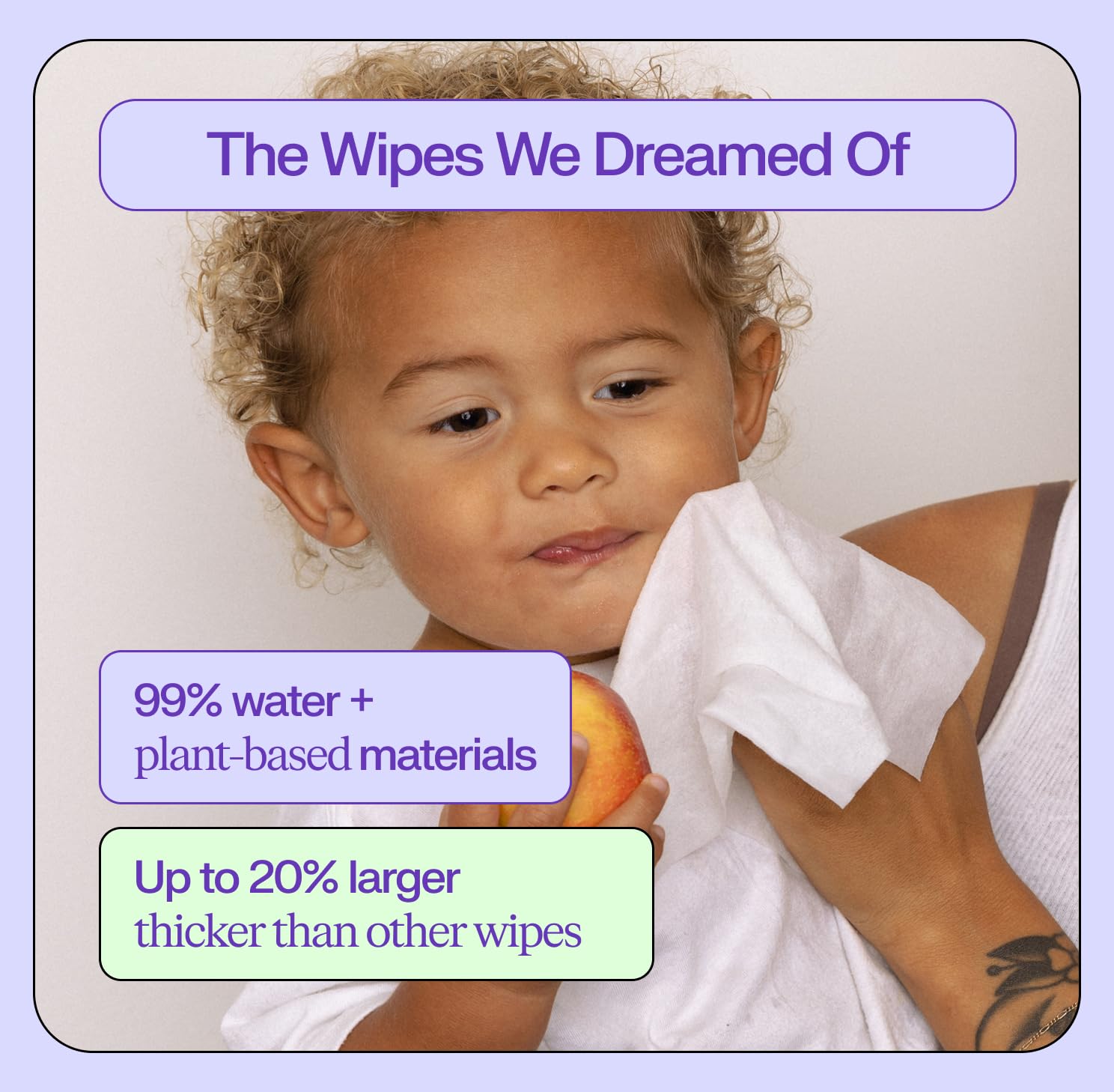 Freestyle Soft Jumbo Baby Wipes water-based formula ideal for delicate cleansing