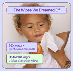 Freestyle Soft Jumbo Baby Wipes water-based formula ideal for delicate cleansing