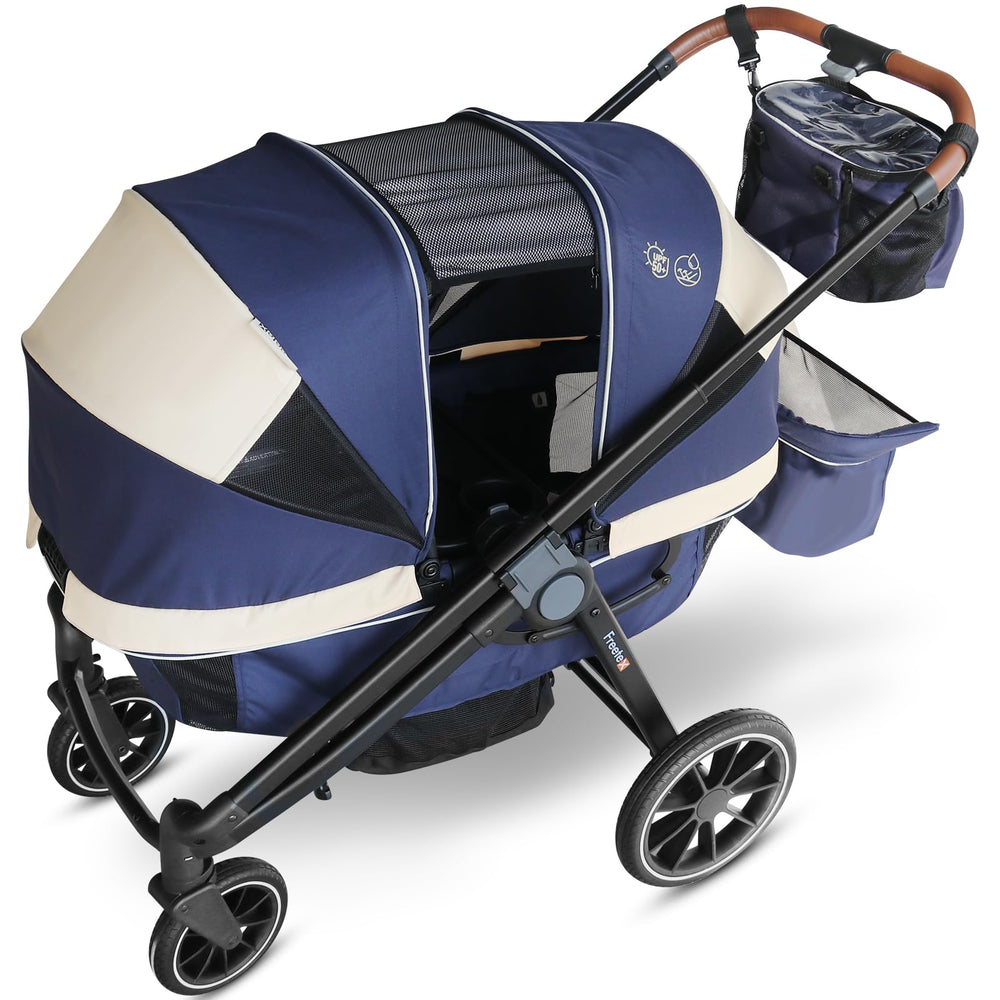 Freetex Tandem Wagon in 2-in-1 design for versatile family outings
