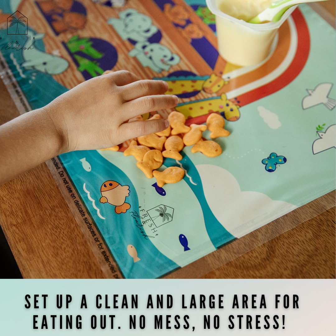 Fresh & Flourish travel-ready placemats support on-the-go meals.