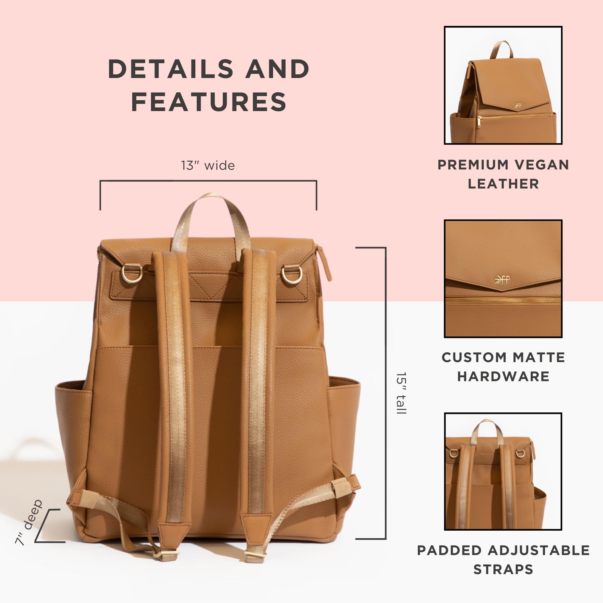 Freshly Picked Classic II exterior pockets, quick phone access