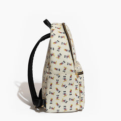 Freshly Picked Mickey Retro backpack back panel highlighting padded straps for comfortable all-day wear.