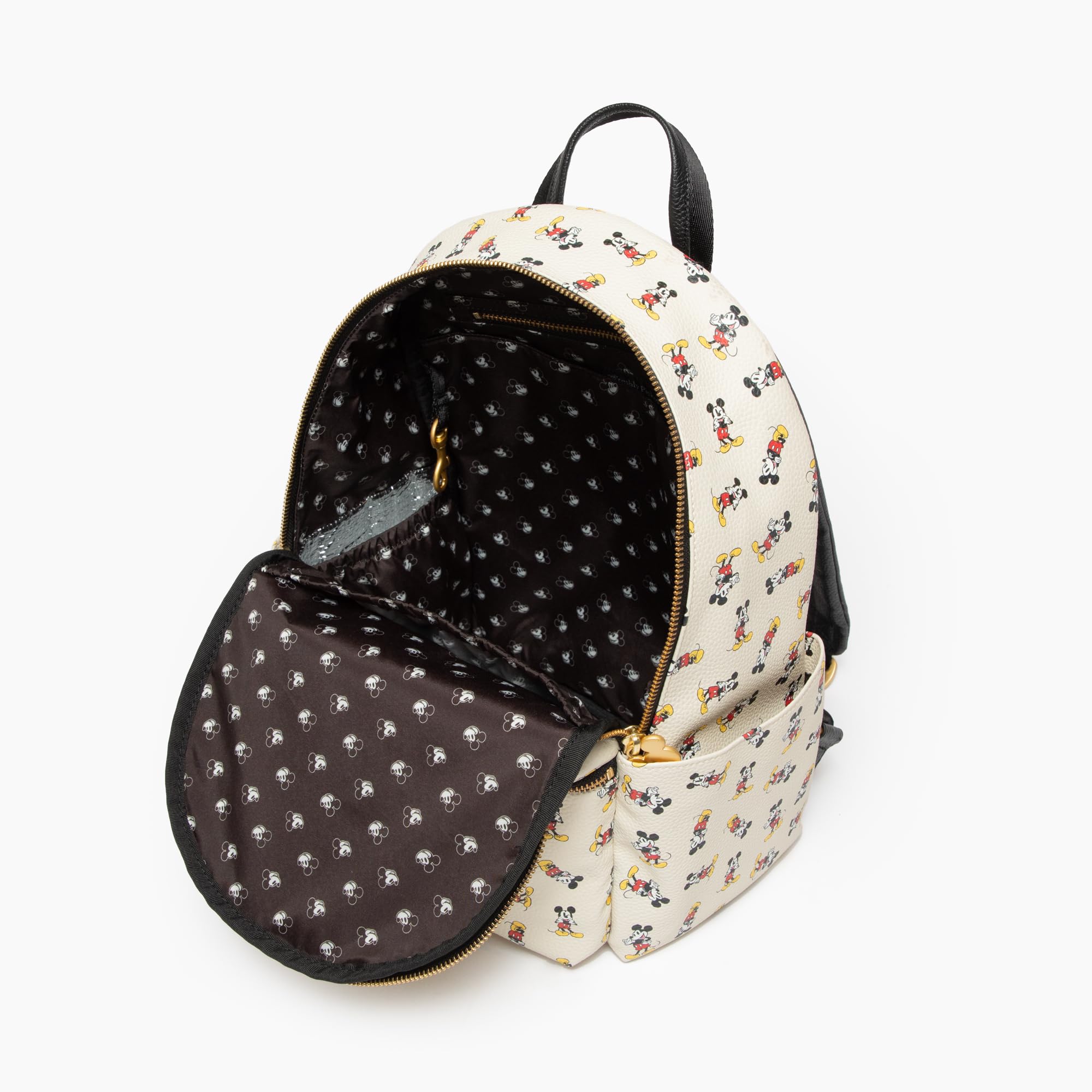 Freshly Picked Disney Retro Mickey strap detail shows comfortable, adjustable wear for long days.