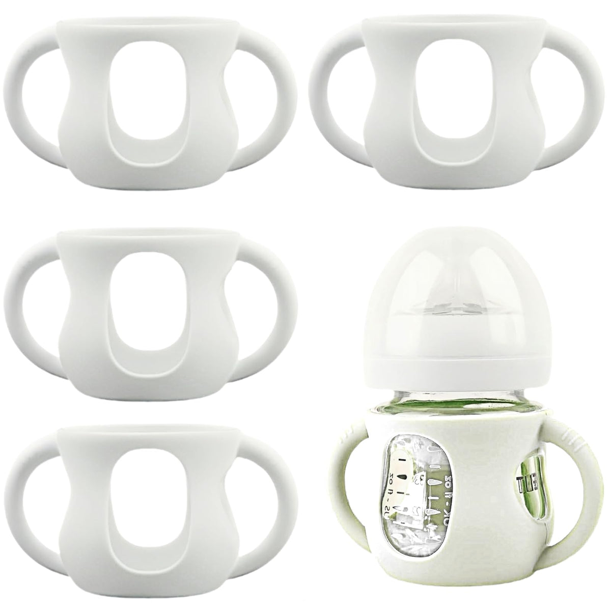 Frezonika Avent 4oz silicone sleeve secures the bottle for drop protection.