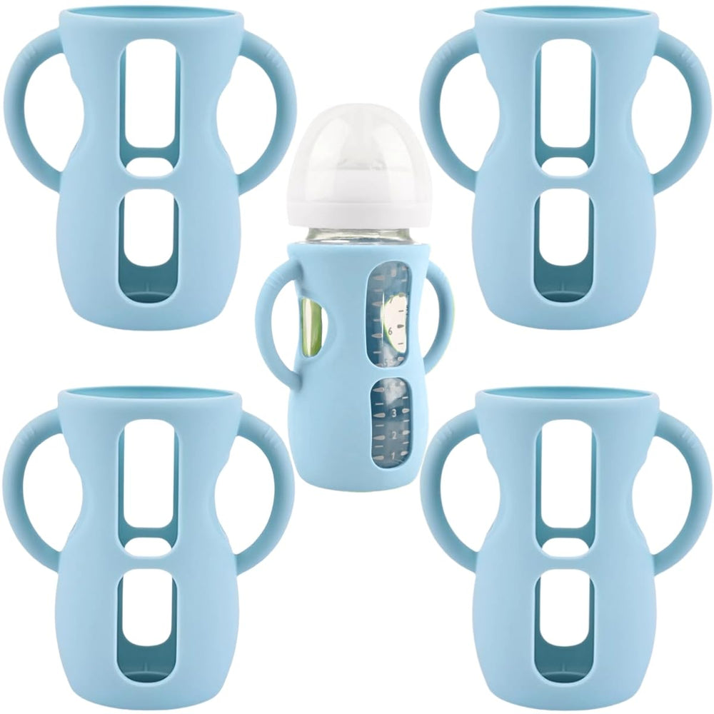 Frezonika silicone sleeve for Avent glass bottle provides drop protection for 8oz bottles.