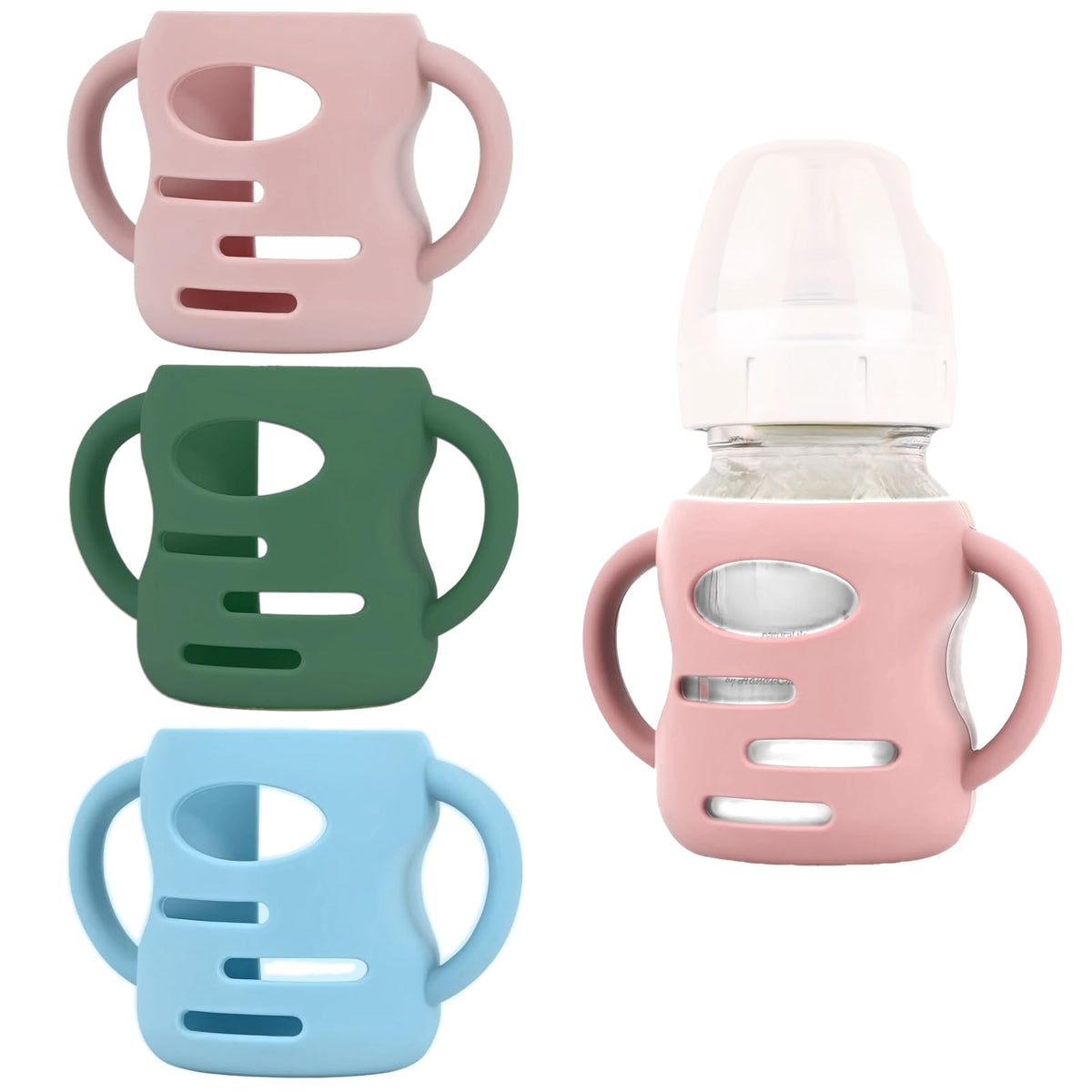 Frezonika bottle sleeve fits Dr Brown wide-neck 5oz bottles for a secure grip.