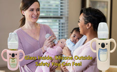 Frezonika koala design with handles promotes independent bottle gripping.