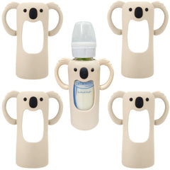 Frezonika koala sleeve on 8oz bottle for easy feeding.