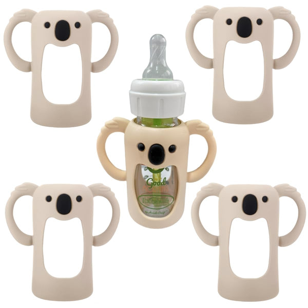 Frezonika koala sleeve on a narrow bottle improves grip and charm.