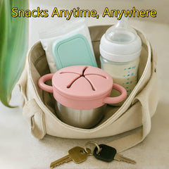 Frezonika removable-lid cups simplify cleaning and prevent odors after snack time.