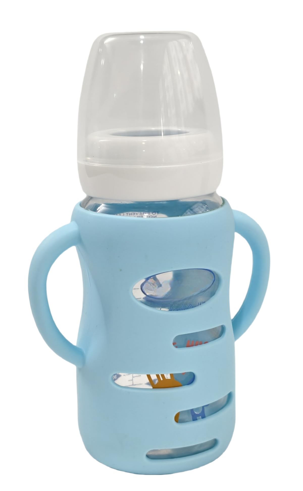 Frezonika sleeve protects the glass bottle and helps prevent drops during playtime