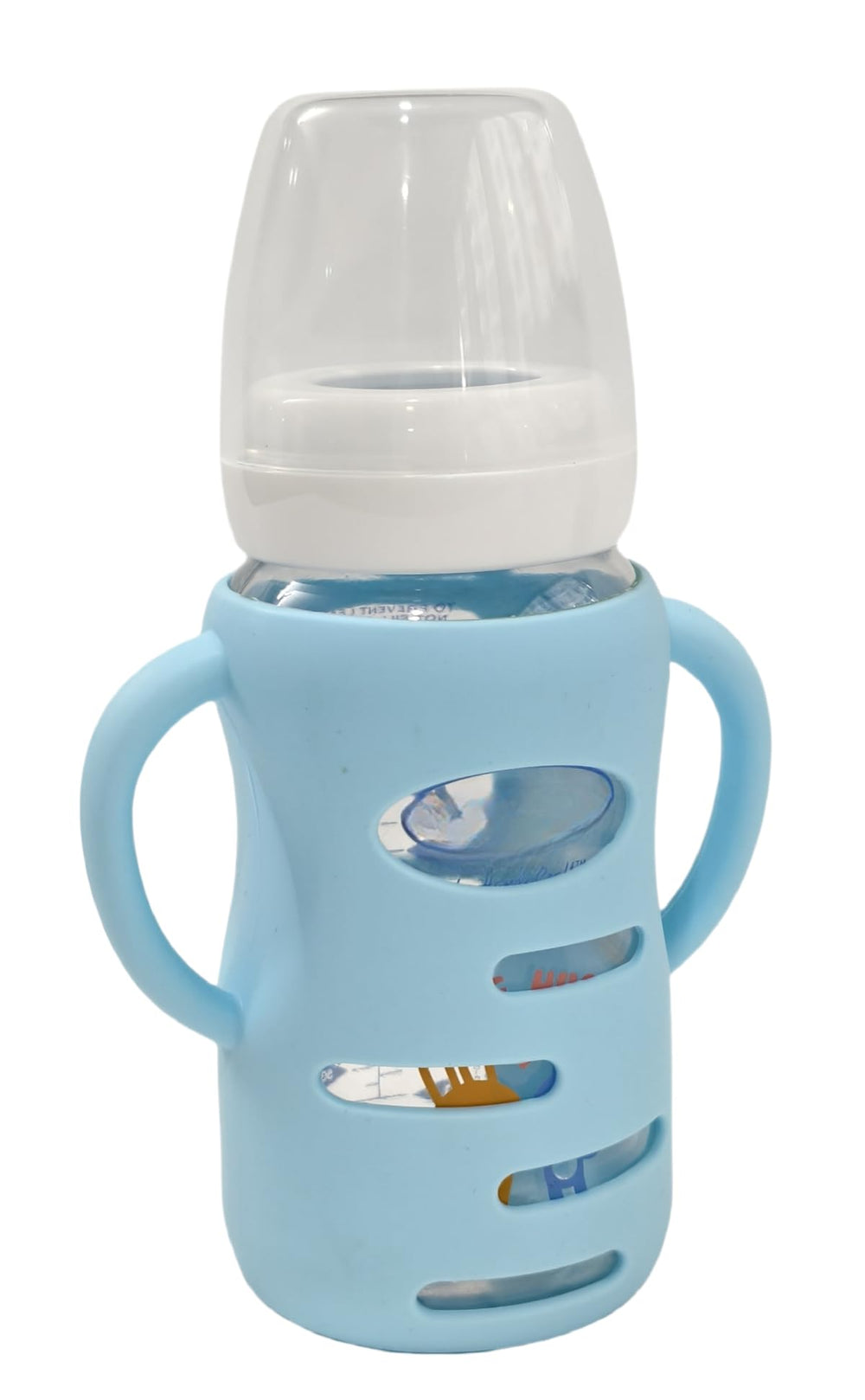 Frezonika sleeve protects the glass bottle and helps prevent drops during playtime