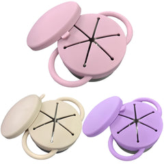 Frezonika spill-proof snack cups pink, easy toddler access and mess-free travel