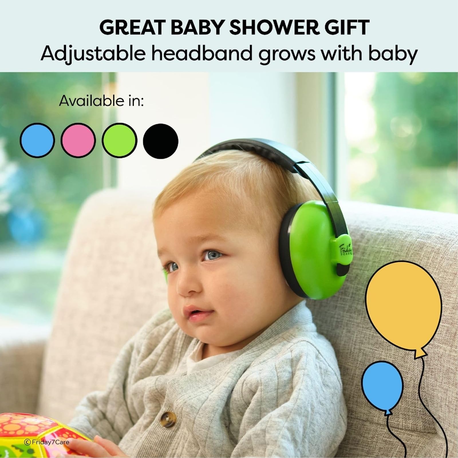 Friday 7Care lab-tested noise reduction demonstrates quieter ears in busy environments.