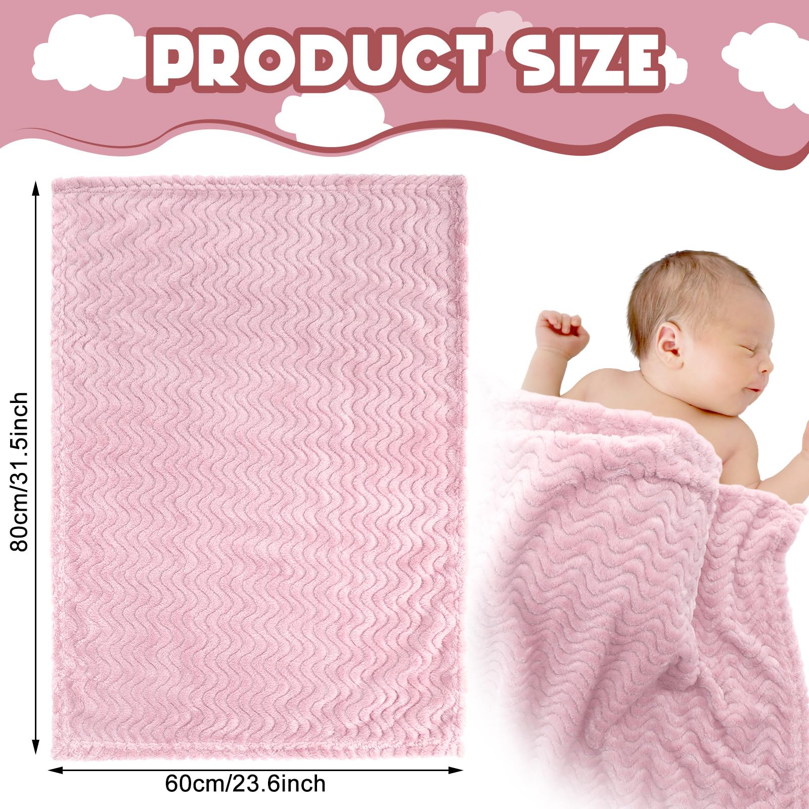Frienda baby blanket on crib or stroller for warm outings
