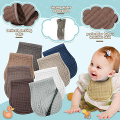 Frienda 10 x 20 inch burp cloths cover shoulders effectively.