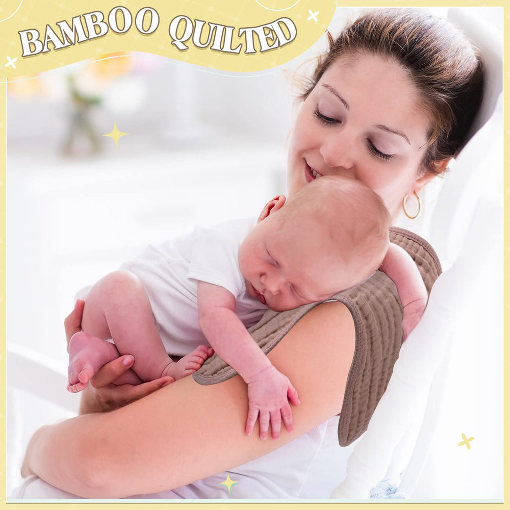 Frienda burp cloths in nursery, ideal as bibs or wash towels.