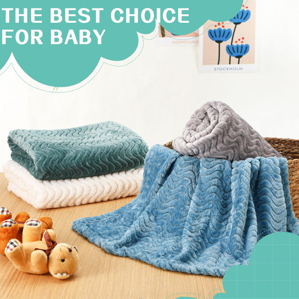 Frienda blanket folded neatly for compact nursery storage.