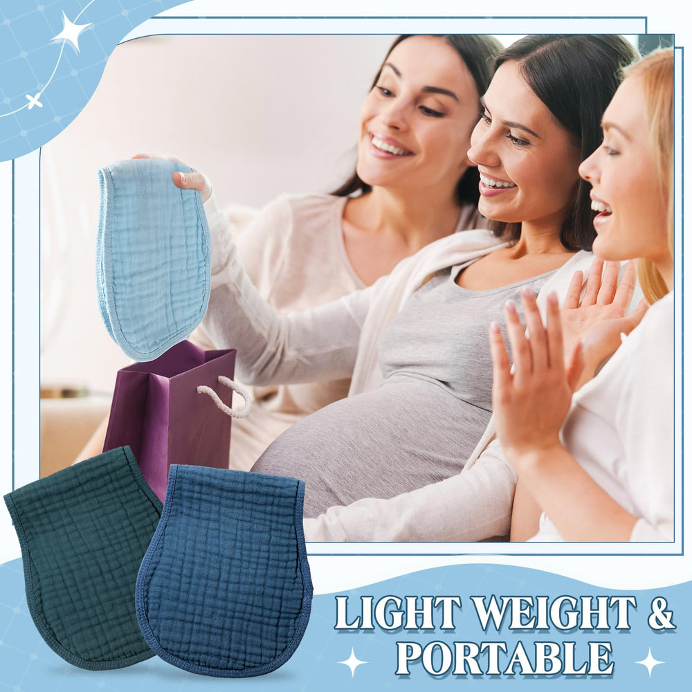 Frienda gray 4-layer burp cloth, roomy for quick changes