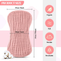 Frienda 4-layer burp cloth design provides strong absorbency for spills