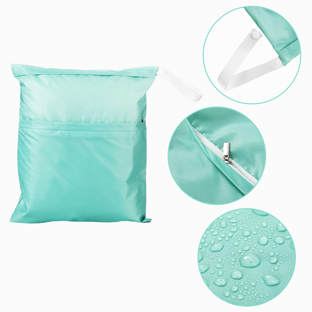 Frienda Macaron 12x14 inch bag ideal for packing 6–7 cloth diapers.