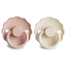 FRIGG Daisy petal design closeup shows gentle aesthetics for baby comfort.