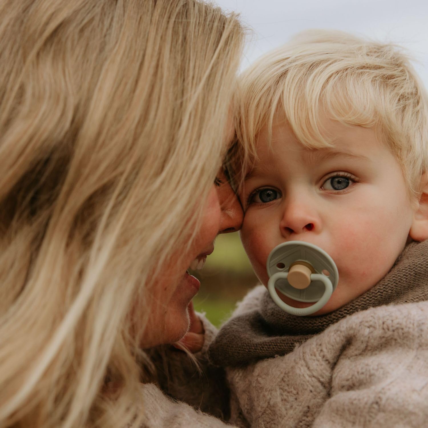 Frigg SilkySoft pacifier features air holes for breathable comfort