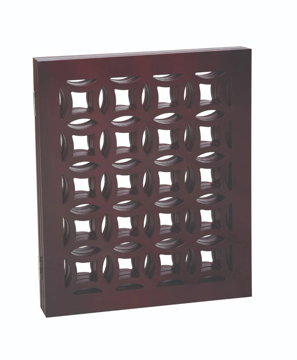 FRISKY FRIENDS Positano Mahogany porch use gate withstands outdoor routines.