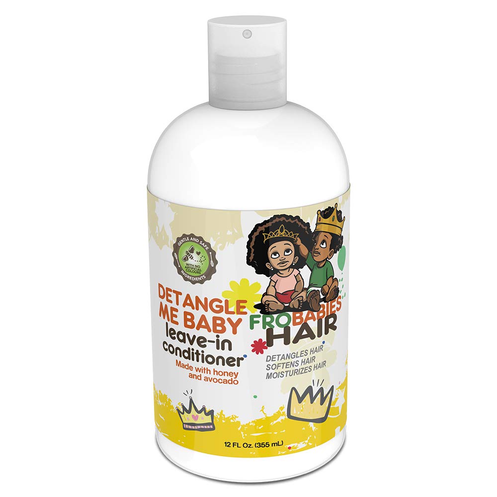 FroBabies Detangle Me Baby Leave-in Bottle Pour for smooth, controlled application on kids' hair