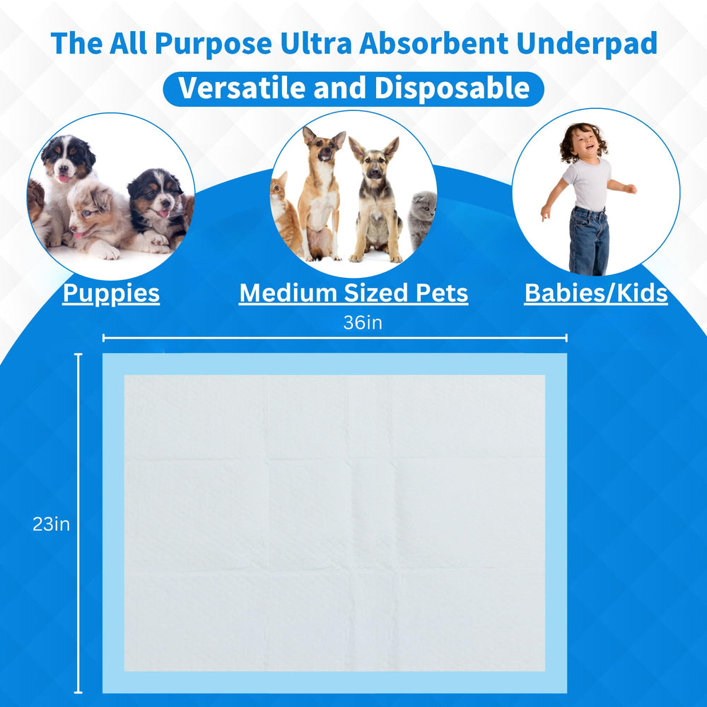 FRONTLINE underpads protect kids and adults during moisture events.