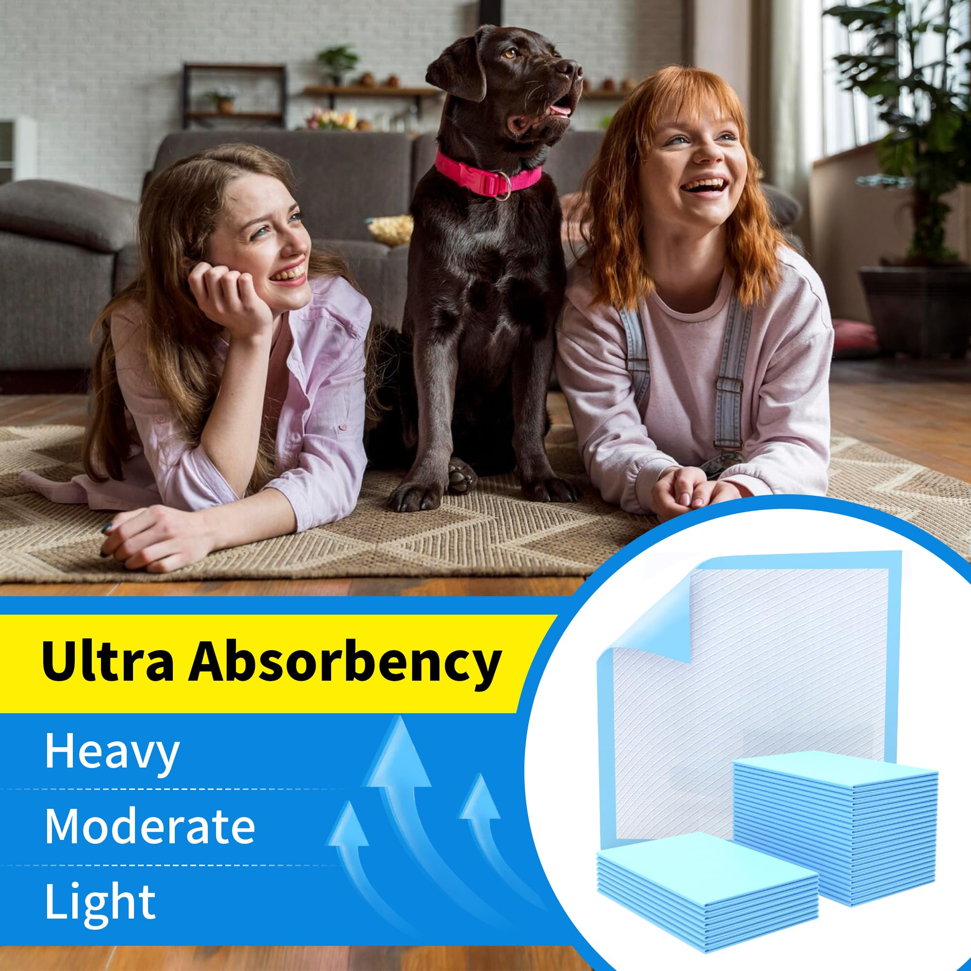 FRONTLINE underpads waterproof top layer protects sheets from moisture.