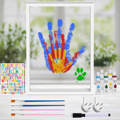 Frstem Family Handprint Kit frame captures baby handprint for lasting memories