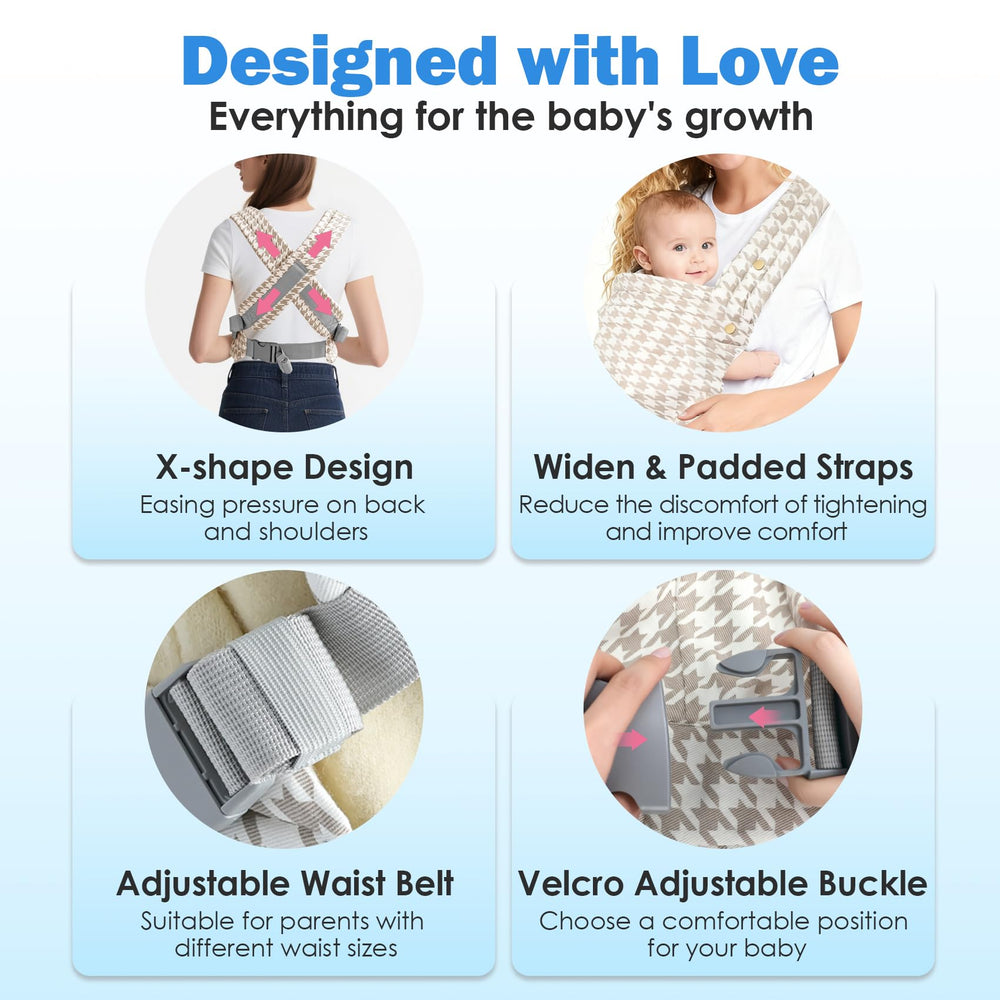 FRTUI Baby Carrier with forward facing option for curious toddlers