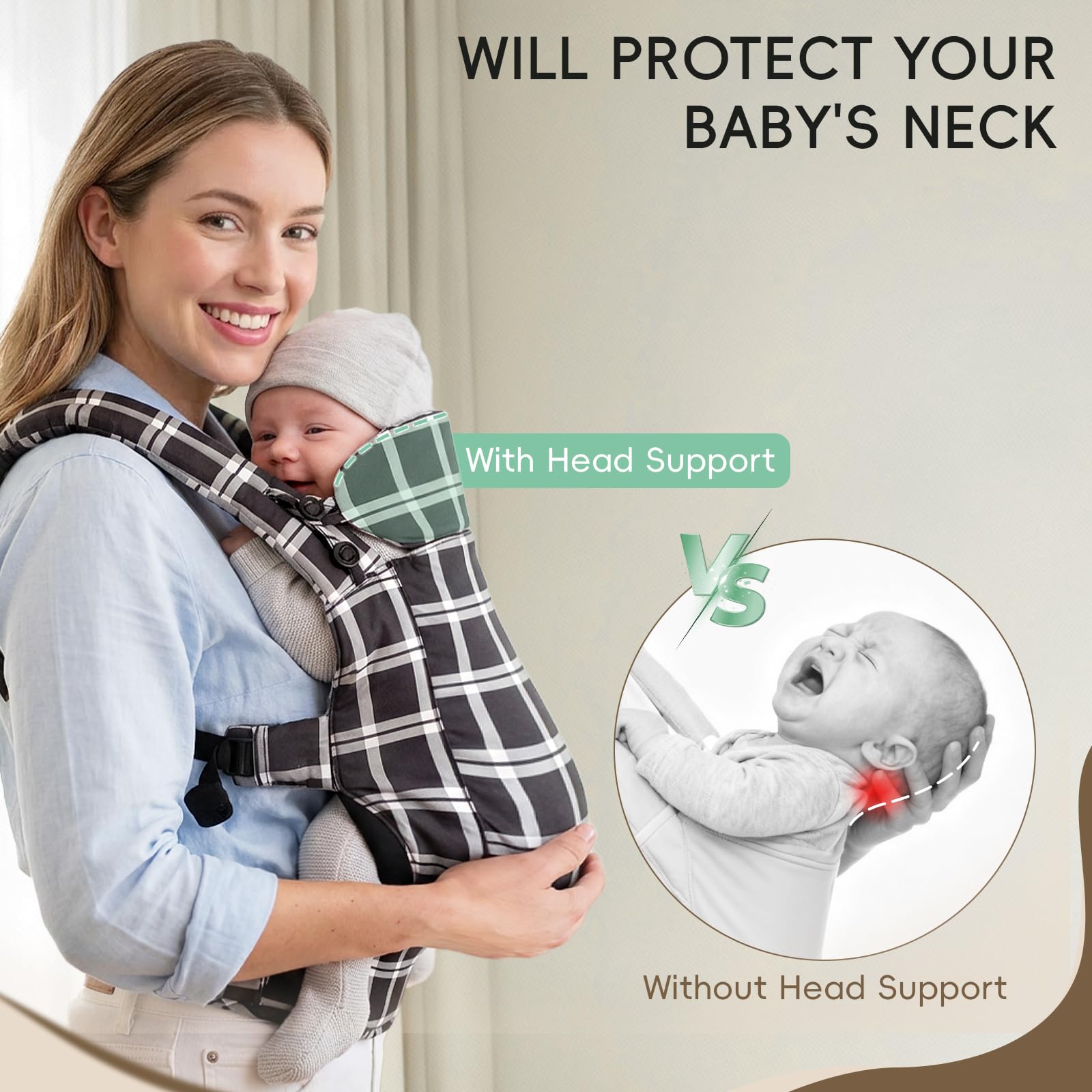 FRUITEAM easy to wear design helps first-time parents.
