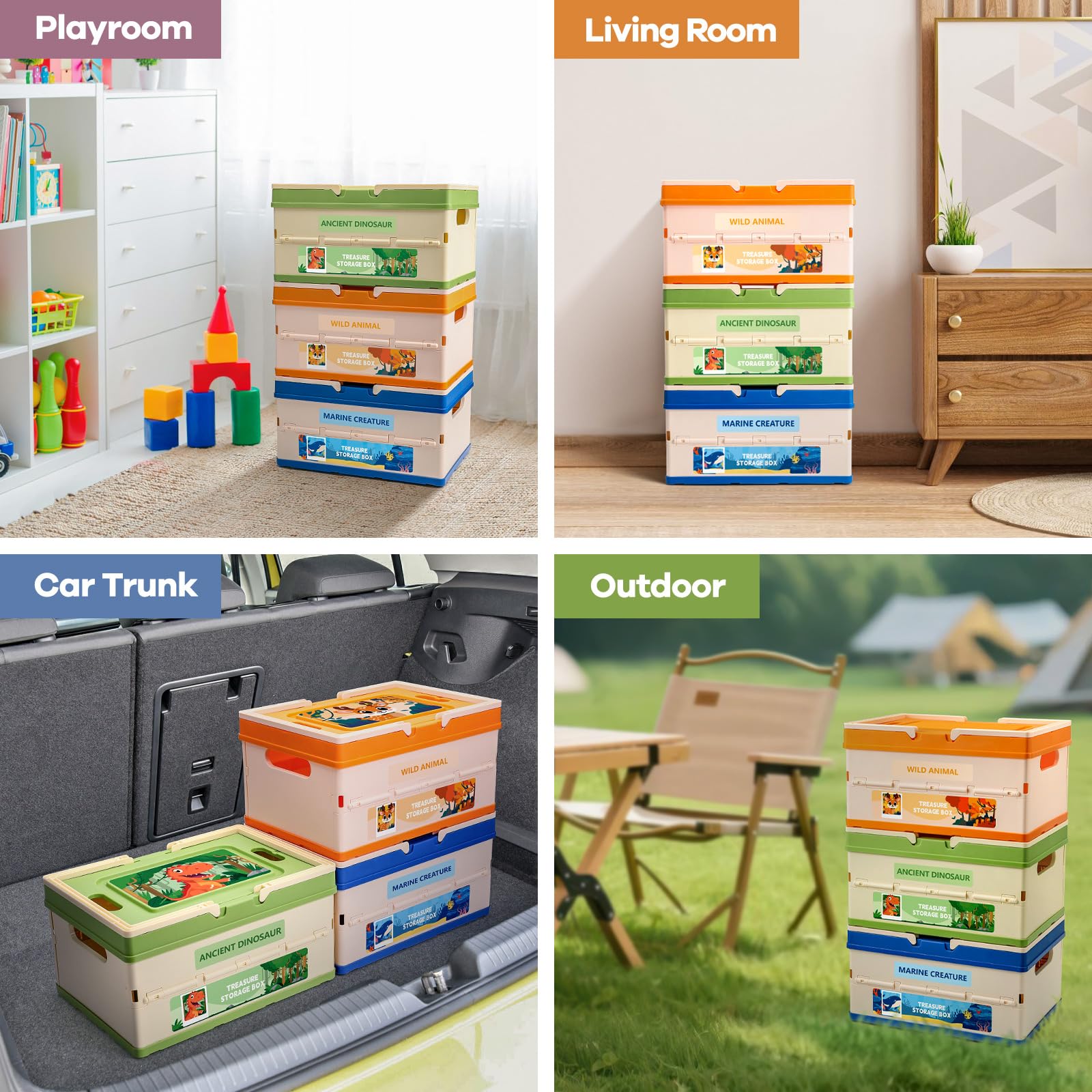 FRUSE storage box with handles for easy transport between rooms