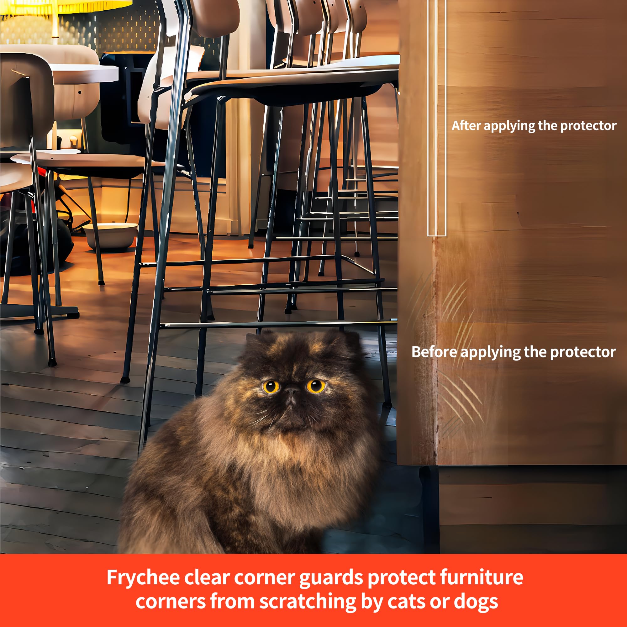 Frychee seamless design blends with décor while keeping edges safe for children.