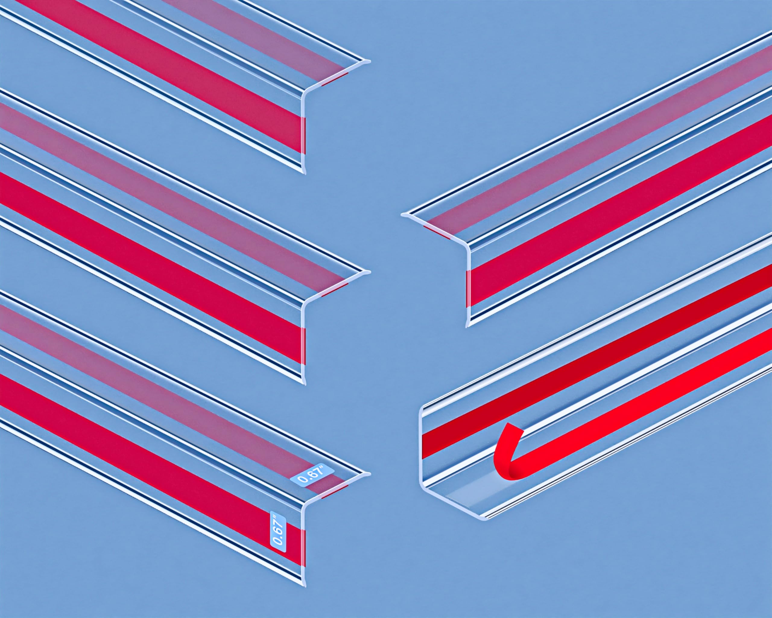 Frychee clear corner guards maintain decor while protecting edges from daily wear