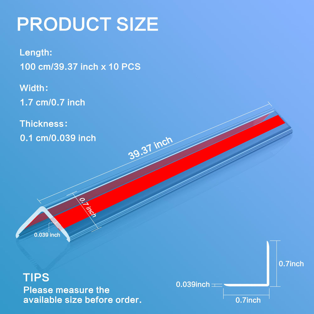 Frychee long 39.4 inch strip corner protector for multiple corners.