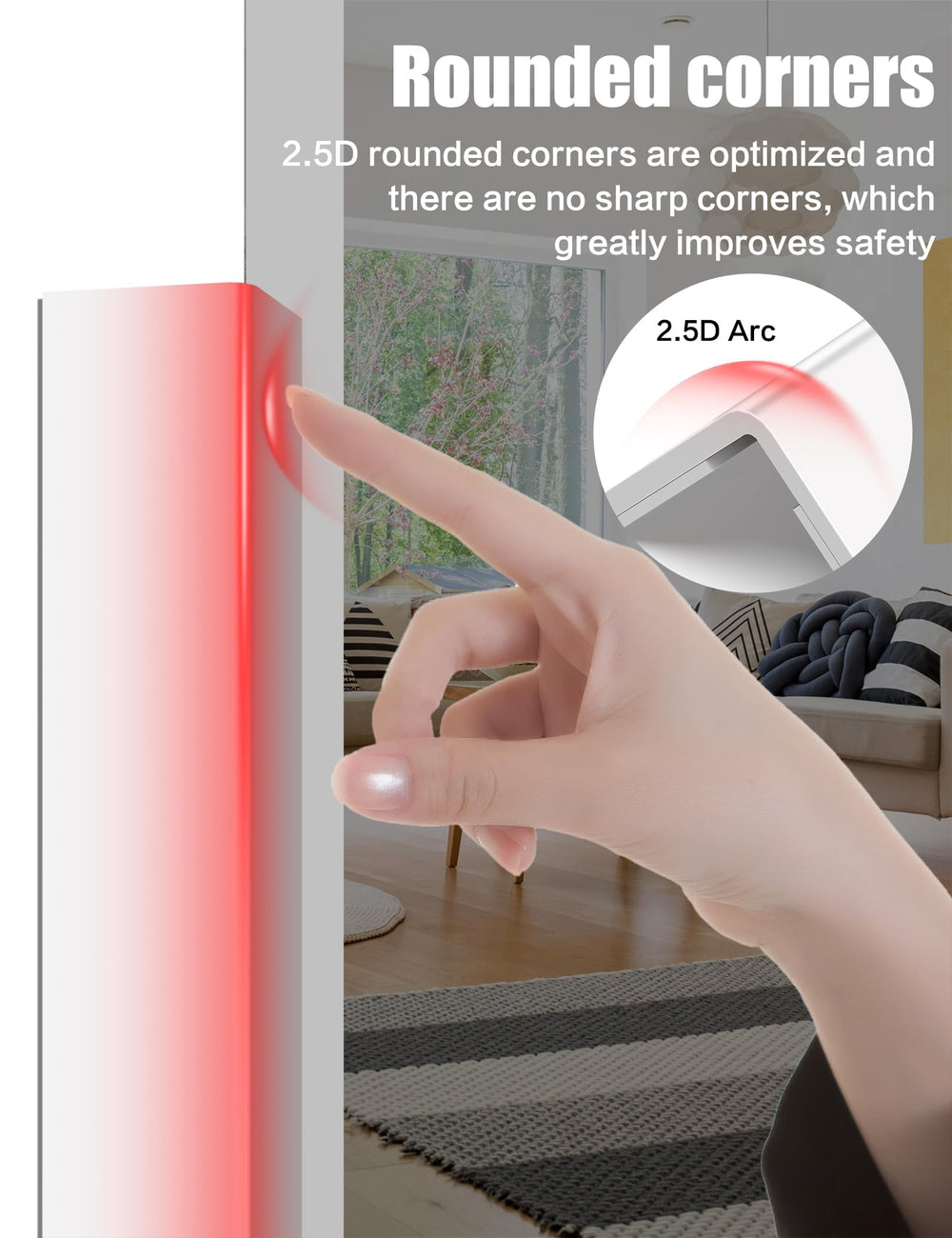 Frychee protects walls, furniture, and door frames with durable edge guard