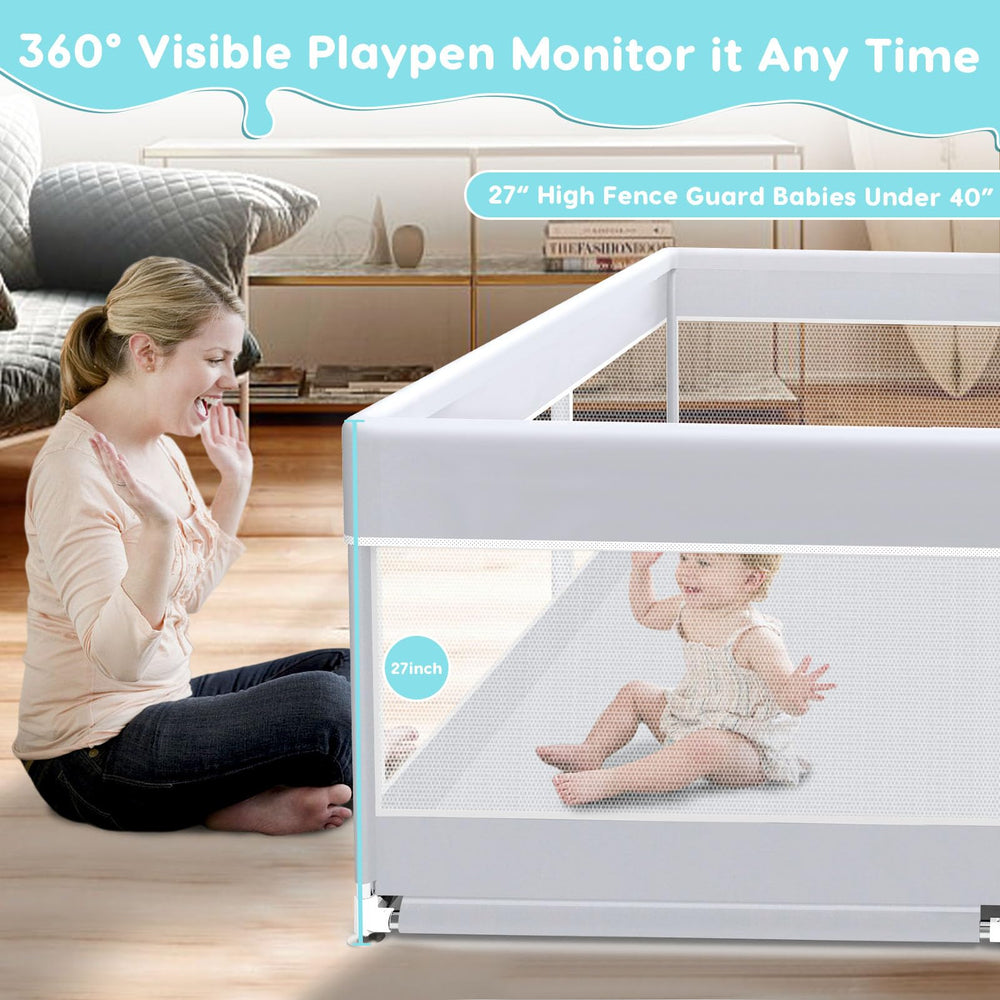 Fshibila breathable mesh view enables clear parent supervision