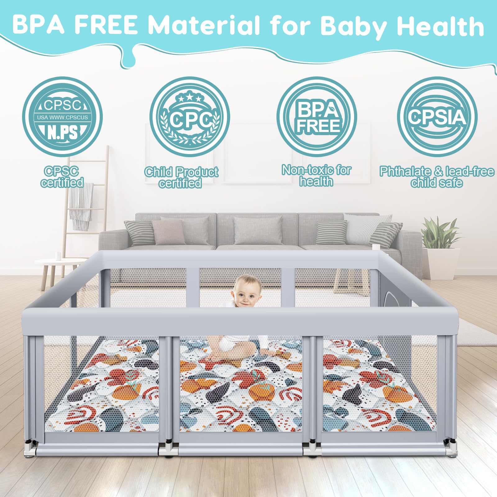 Fshibila breathable mesh walls allow clear visibility during play.