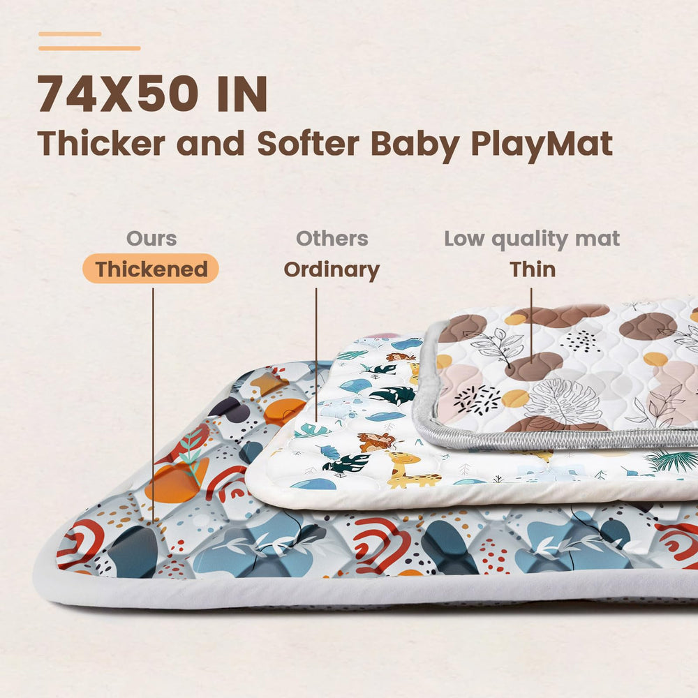 Fshibila non-slip base play mat helps prevent slips during play